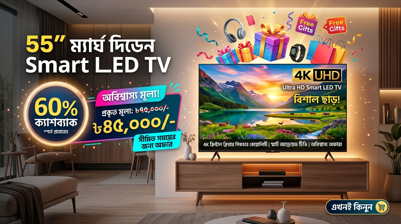Smart TV Special Cashback Offer Banner